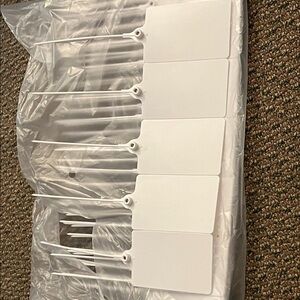 White Plastic Label Tags